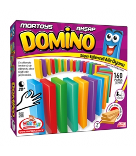 Ahşap Renkli Domino 160 Parça